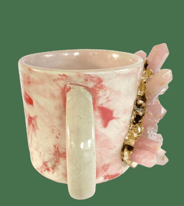 Drinkware | Pink Quartz Marbled Ceramic Coffee Mug – Set Of 2 Drinkware Drinkware