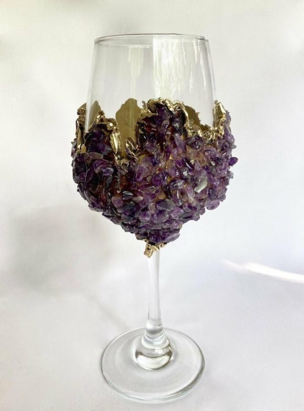 Drinkware | Purple Quartz Wine Glass – Set Of 2 Drinkware Drinkware