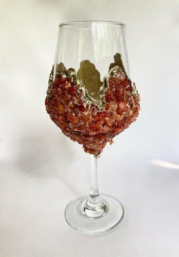 Drinkware | Red Quartz Wine Glass – Set Of 2 Drinkware Drinkware