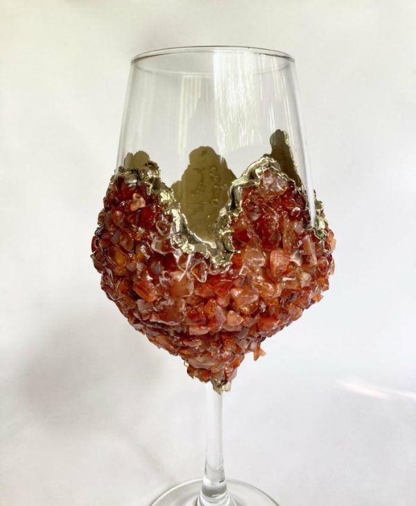 Drinkware | Red Quartz Wine Glass – Set Of 2 Drinkware Drinkware