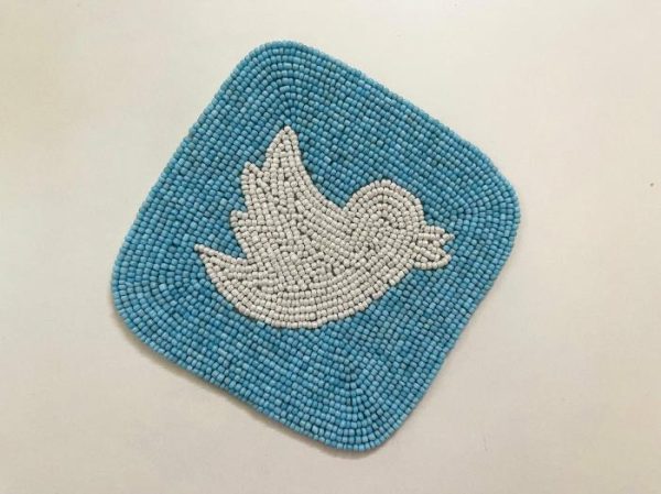 Drinkware | Social Media Beaded Coasters – Set Of 6 Drinkware Drinkware