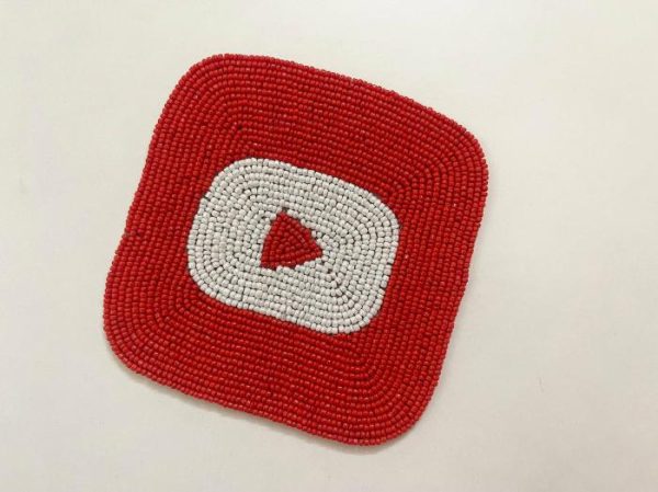 Drinkware | Social Media Beaded Coasters – Set Of 6 Drinkware Drinkware