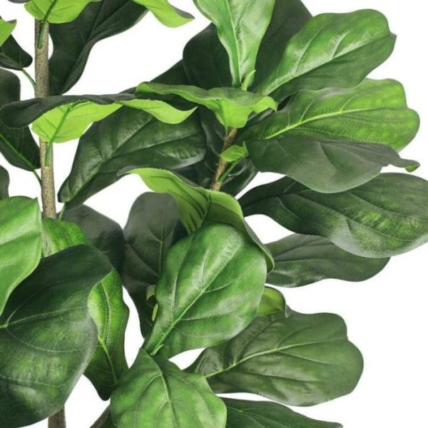 Flora & Plants | Artificial Fiddle Leaf Fig Plant In Planter, 72" H x 33" W x 33" D Decor Flora & Plants