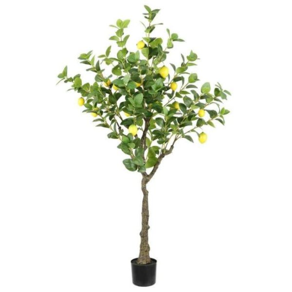 Flora & Plants | Faux Lemon Tree In Pot Decor Flora & Plants