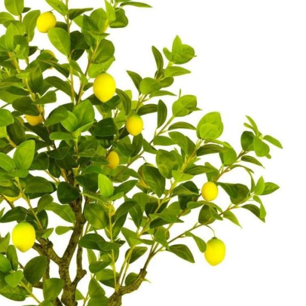 Flora & Plants | Faux Lemon Tree In Pot Decor Flora & Plants