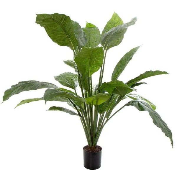 Flora & Plants | Faux Spathiphyllum Potted Plant – 40 Inch Decor Flora & Plants