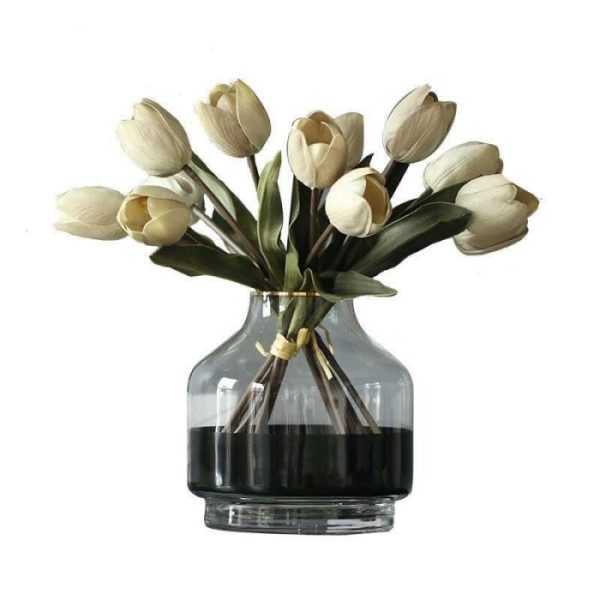 Flora & Plants | Real Touch Artificial Tulip With Melancholy Feature Decor Flora & Plants