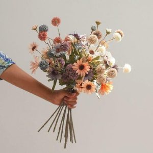 Flora & Plants | Silk Daisy Dandelion Ball Artificial Flowers Decor Flora & Plants