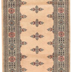 Hand Knotted Rugs | Cream Javarak Wool Hand Knotted Area Rug Runner, 2.5′ x 4′ Hand Knotted Rugs Hand Knotted Rugs