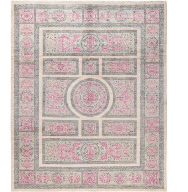 Hand Knotted Rugs | Garden Of Roses Hand Spun Wool Hand Knotted Area Rug, 3′ x 5′ Hand Knotted Rugs Hand Knotted Rugs