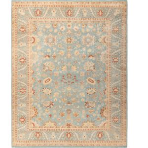 Hand Knotted Rugs | Indigo Natural Lilic Hand Spun Wool Hand Knotted Area Rug, 3′ x 5′ Hand Knotted Rugs Hand Knotted Rugs