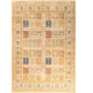 Hand Knotted Rugs | Kasha Flowers Of Lives Hand Spun Wool Hand Knotted Area Rug, 3′ x 5′ Hand Knotted Rugs Hand Knotted Rugs