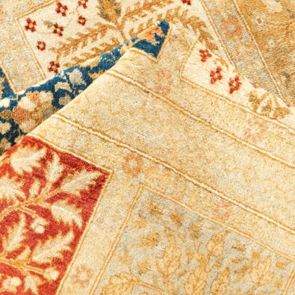 Hand Knotted Rugs | Kasha Flowers Of Lives Hand Spun Wool Hand Knotted Area Rug, 3′ x 5′ Hand Knotted Rugs Hand Knotted Rugs