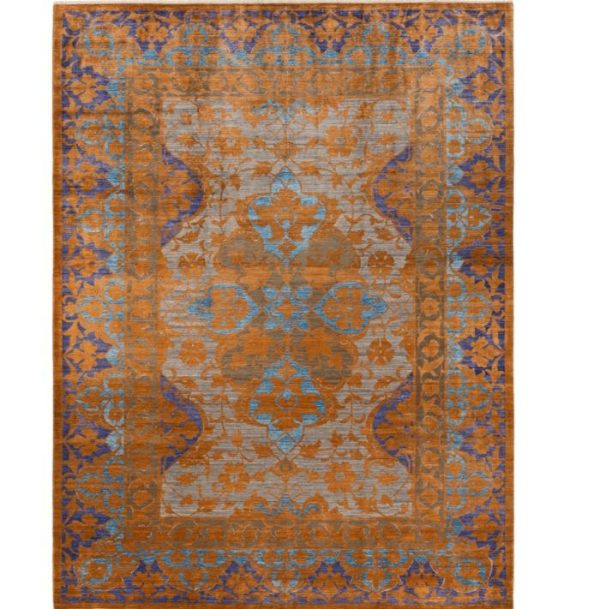 Hand Knotted Rugs | Moghul Adornment Hand Spun Wool Hand Knotted Area Rug, 3′ x 5′ Hand Knotted Rugs Hand Knotted Rugs