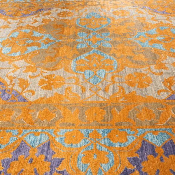 Hand Knotted Rugs | Moghul Adornment Hand Spun Wool Hand Knotted Area Rug, 3′ x 5′ Hand Knotted Rugs Hand Knotted Rugs