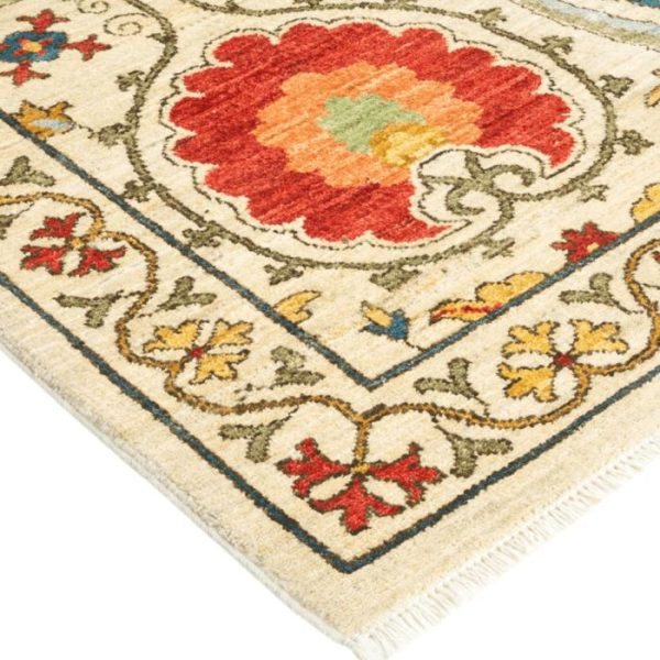 Hand Knotted Rugs | Ruby Adornment Hand Spun Wool Hand Knotted Area Rug, 3′ x 5′ Hand Knotted Rugs Hand Knotted Rugs