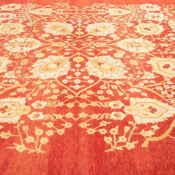 Hand Knotted Rugs | Ruby Flowers Of Lives Hand Spun Wool Hand Knotted Area Rug, 3′ x 5′ Hand Knotted Rugs Hand Knotted Rugs