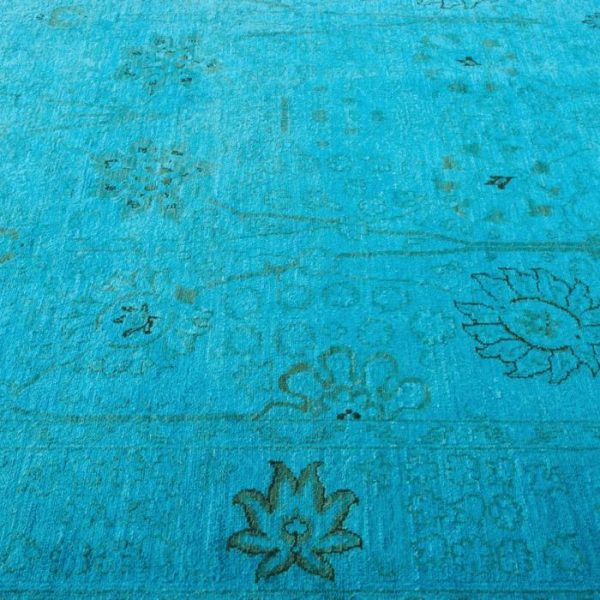 Hand Knotted Rugs | Subtle Floral Sky Hand Spun Wool Hand Knotted Area Rug, 3′ x 5′ Hand Knotted Rugs Hand Knotted Rugs