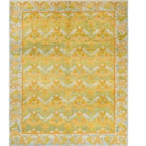 Hand Knotted Rugs | Waves Of Amber Hand Spun Wool Hand Knotted Area Rug, 3′ x 5′ Hand Knotted Rugs Hand Knotted Rugs