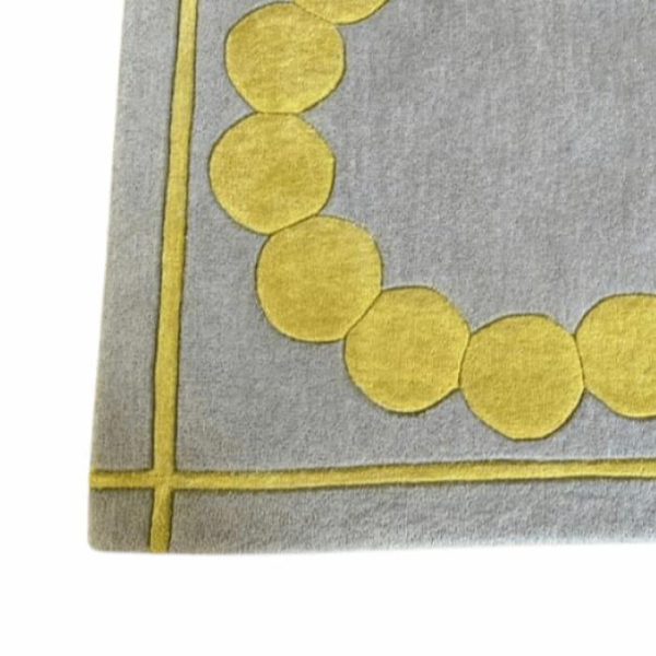 Hand Tufted Wool Rugs | Circle Of Suns Square Hand Tufted Wool Rug – Gray, 3′ x 3′ Hand Tufted Wool Rugs Hand Tufted Wool Rugs