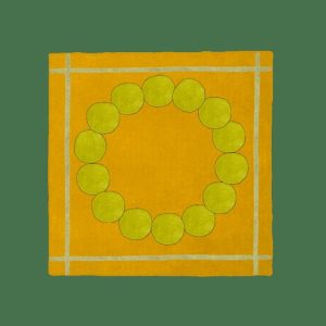 Hand Tufted Wool Rugs | Circle Of Suns Square Hand Tufted Wool Rug – Orange, 3′ x 3′ Hand Tufted Wool Rugs Hand Tufted Wool Rugs