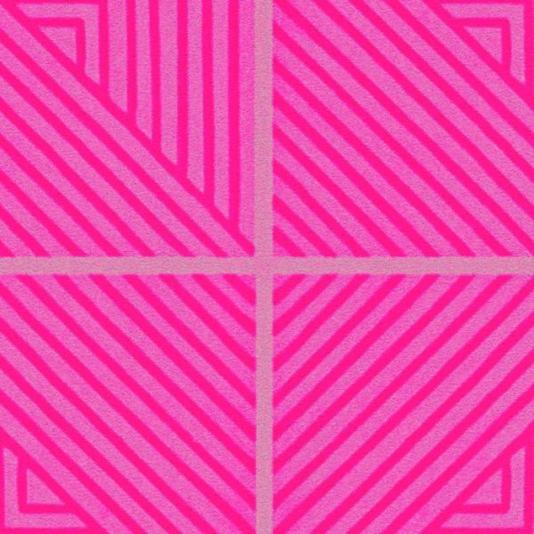 Hand Tufted Wool Rugs | Contemporary Hot Pink Geometric Hand Tufted Wool Rug, 36" x 54" Hand Tufted Wool Rugs Hand Tufted Wool Rugs