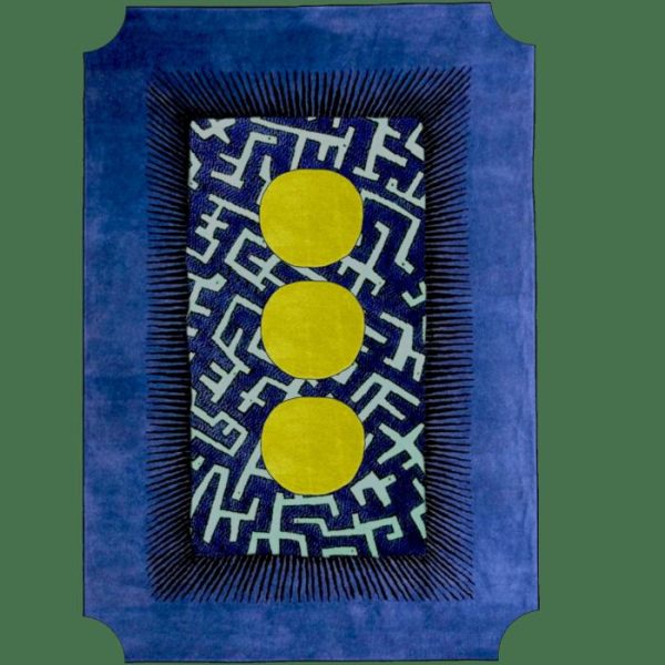 Hand Tufted Wool Rugs | Edged Valley Of The Suns Hand Tufted Wool Rug – Blue, 3′ x 5′ Hand Tufted Wool Rugs Hand Tufted Wool Rugs