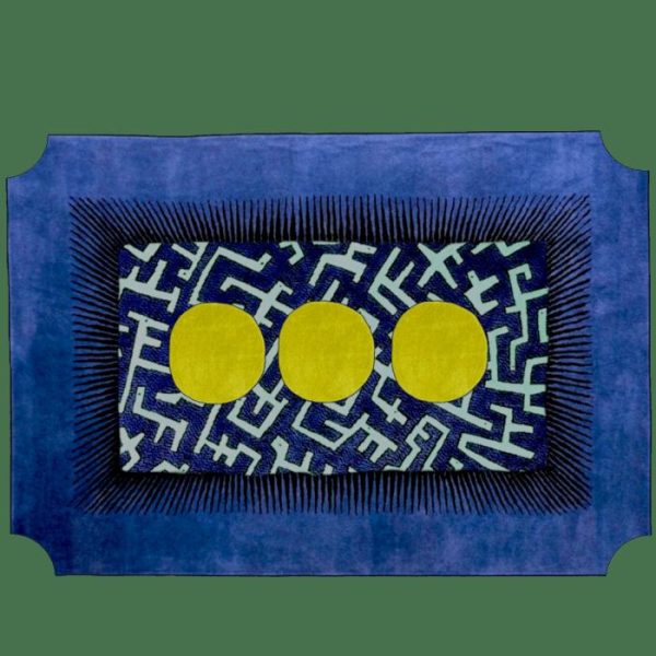 Hand Tufted Wool Rugs | Edged Valley Of The Suns Hand Tufted Wool Rug – Blue, 3′ x 5′ Hand Tufted Wool Rugs Hand Tufted Wool Rugs