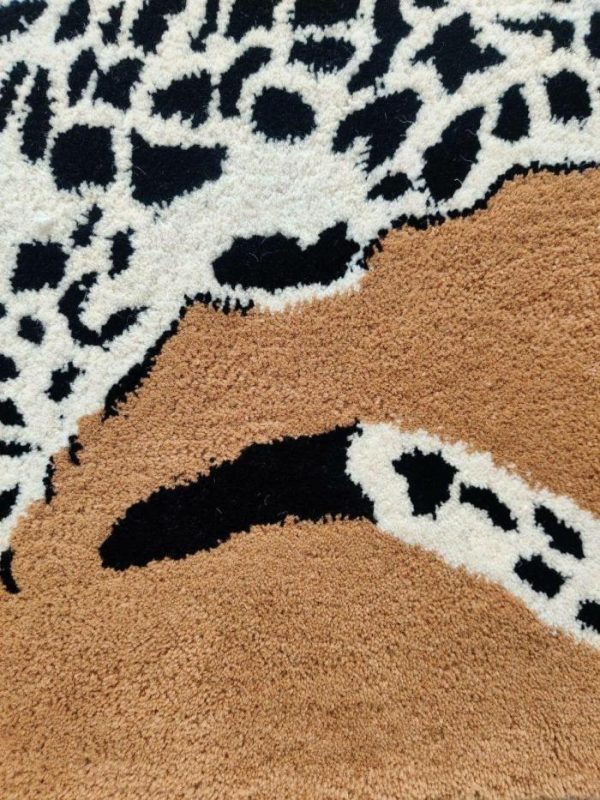 Hand Tufted Wool Rugs | Goldy Leopard Hand Tufted Wool Rug, 2′ x 3′ Hand Tufted Wool Rugs Hand Tufted Wool Rugs