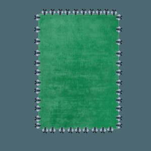 Hand Tufted Wool Rugs | Green Bees Love Hand Tufted Wool Rug, 3′ x 5′ Hand Tufted Wool Rugs Hand Tufted Wool Rugs