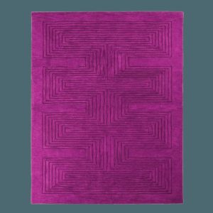 Hand Tufted Wool Rugs | Magenta Artic Geo Modern Hand Tufted Wool Rug, 2′ x 3′ Hand Tufted Wool Rugs Hand Tufted Wool Rugs