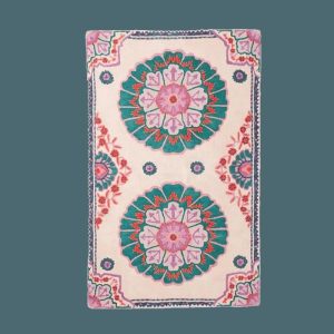 Hand Tufted Wool Rugs | Power And Floral Hand Tufted Wool Rug, 3′ x 5′ Hand Tufted Wool Rugs Hand Tufted Wool Rugs