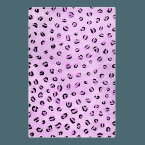 Hand Tufted Wool Rugs | Purple Leopard Spots Hand Tufted Wool Rug, 2′ x 3′ Hand Tufted Wool Rugs Hand Tufted Wool Rugs