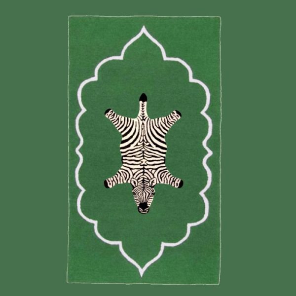 Hand Tufted Wool Rugs | Royal Zebra Hand Tufted Wool Rug – Green, 2′ x 3′ Hand Tufted Wool Rugs Hand Tufted Wool Rugs