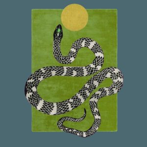 Hand Tufted Wool Rugs | Snake And Sun Hand Tufted Wool Rug – Moss Green Ii, 2′ x 3′ Hand Tufted Wool Rugs Hand Tufted Wool Rugs