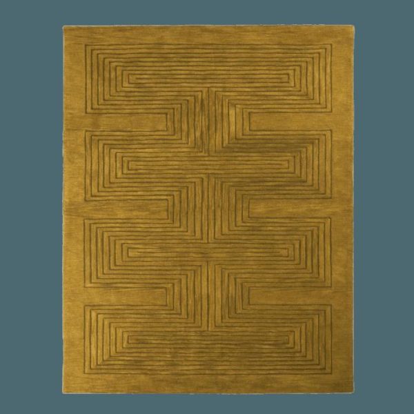 Hand Tufted Wool Rugs | Turmeric Artic Geo Modern Hand Tufted Wool Rug, 2′ x 3′ Hand Tufted Wool Rugs Hand Tufted Wool Rugs