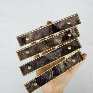 Hardware | Amethyst Agate Cabinet Door Pull Handle – Set Of 4 Decor Hardware