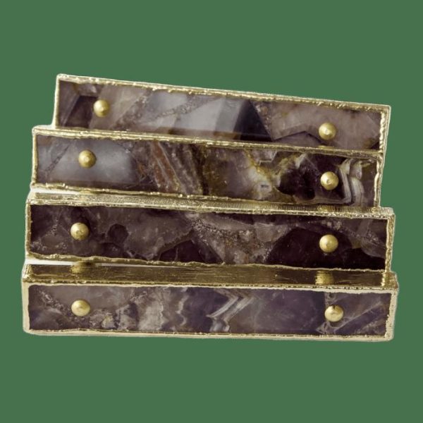 Hardware | Amethyst Agate Cabinet Door Pull Handle – Set Of 4 Decor Hardware