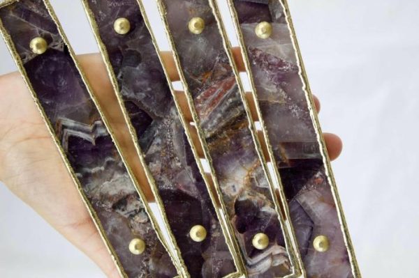 Hardware | Amethyst Agate Cabinet Door Pull Handle – Set Of 4 Decor Hardware