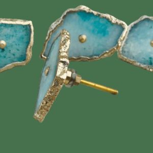 Hardware | Aqua Agate Cabinet Door Pull Handle – Set Of 6 Decor Hardware