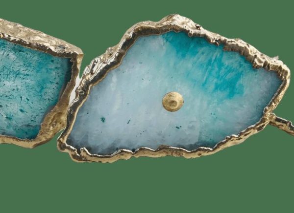 Hardware | Aqua Agate Cabinet Door Pull Handle – Set Of 6 Decor Hardware