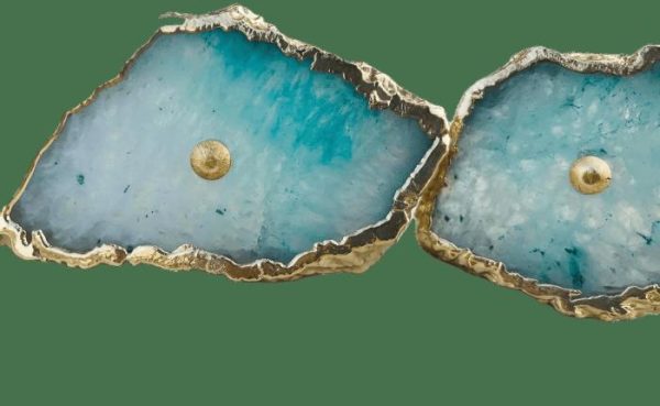 Hardware | Aqua Agate Cabinet Door Pull Handle – Set Of 6 Decor Hardware