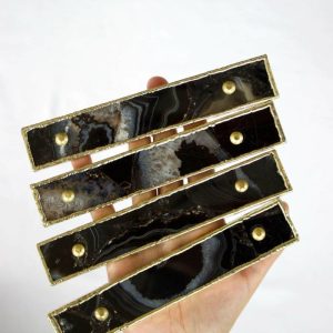 Hardware | Black Agate Cabinet Door Pull Handle – Set Of 4 Decor Hardware