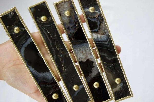 Hardware | Black Agate Cabinet Door Pull Handle – Set Of 4 Decor Hardware