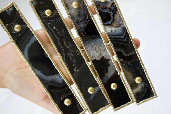 Hardware | Black Agate Cabinet Door Pull Handle – Set Of 4 Decor Hardware