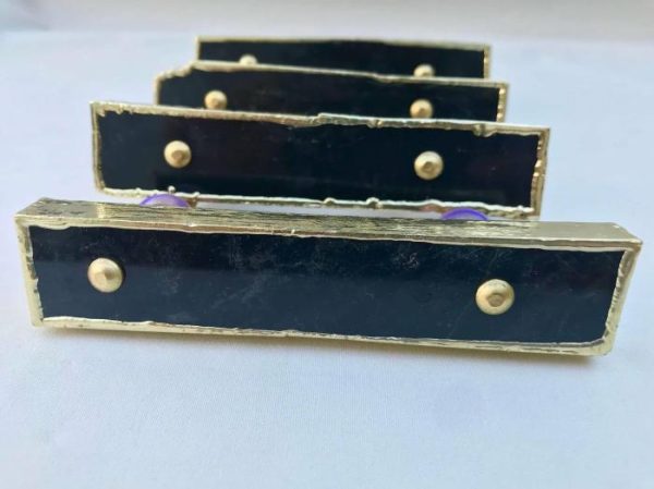 Hardware | Black Agate Cabinet Door Pull Handle – Set Of 4 Decor Hardware