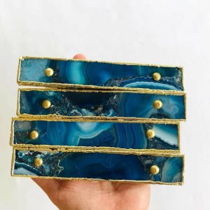 Hardware | Blue Agate Cabinet Door Pull Handle – Set Of 4 Decor Hardware