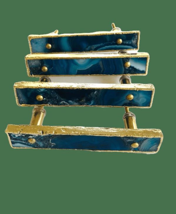 Hardware | Blue Agate Cabinet Door Pull Handle – Set Of 4 Decor Hardware