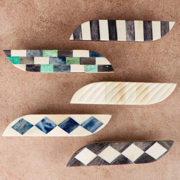 Hardware | Bone-Inlay Curved Cabinet Drawer Pulls Decor Hardware