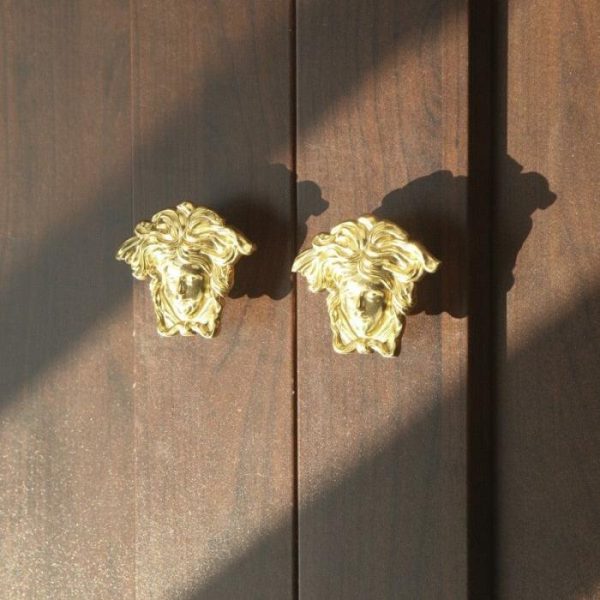 Hardware | Brass Angel Face Cabinet Door Pull Set Of 4 Decor Hardware